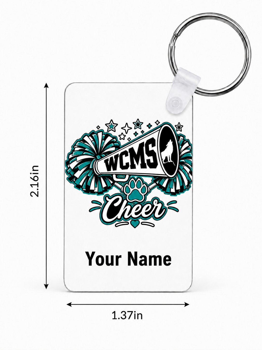 Wolves Cheer Custom Keychain