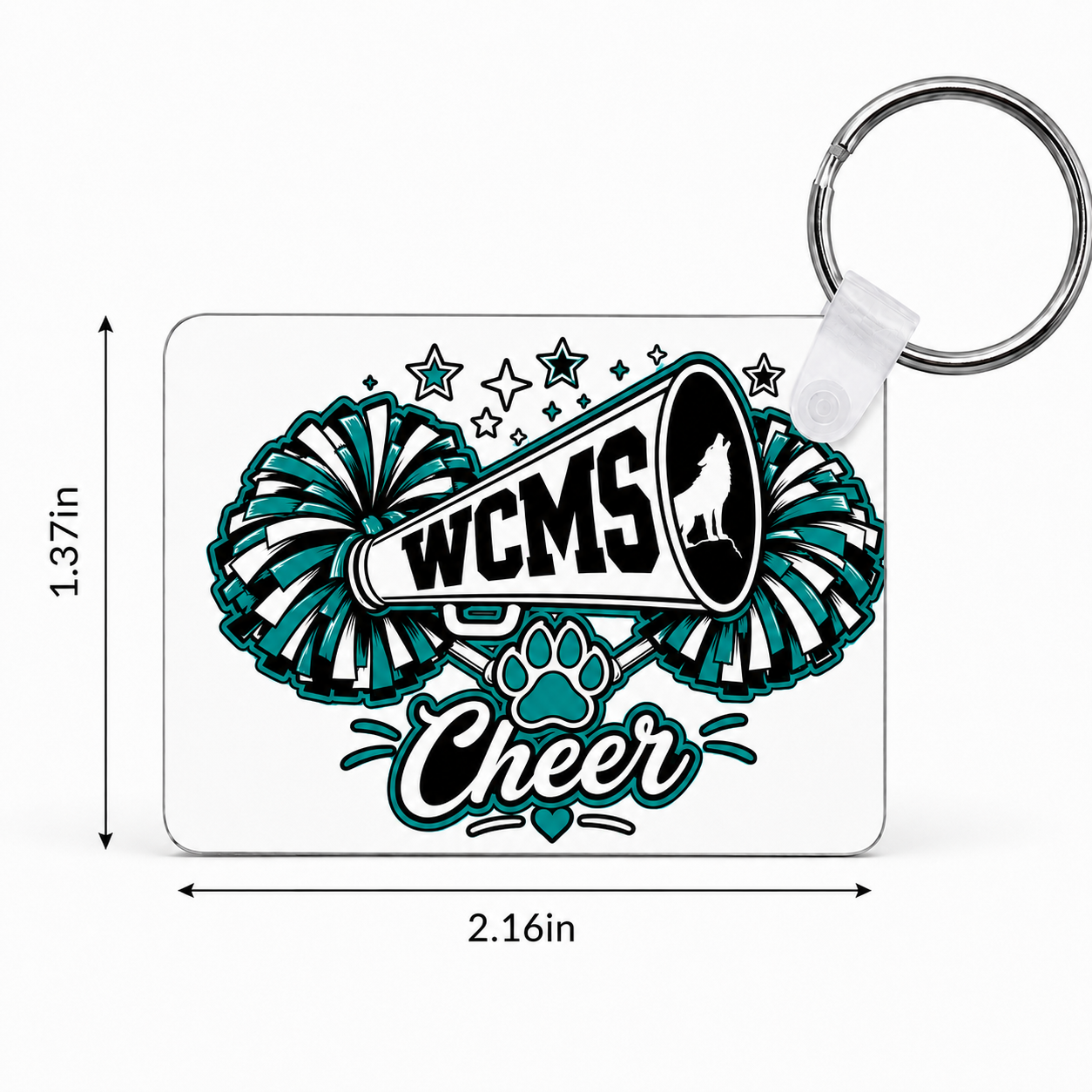 Wolves Cheer Custom Keychain