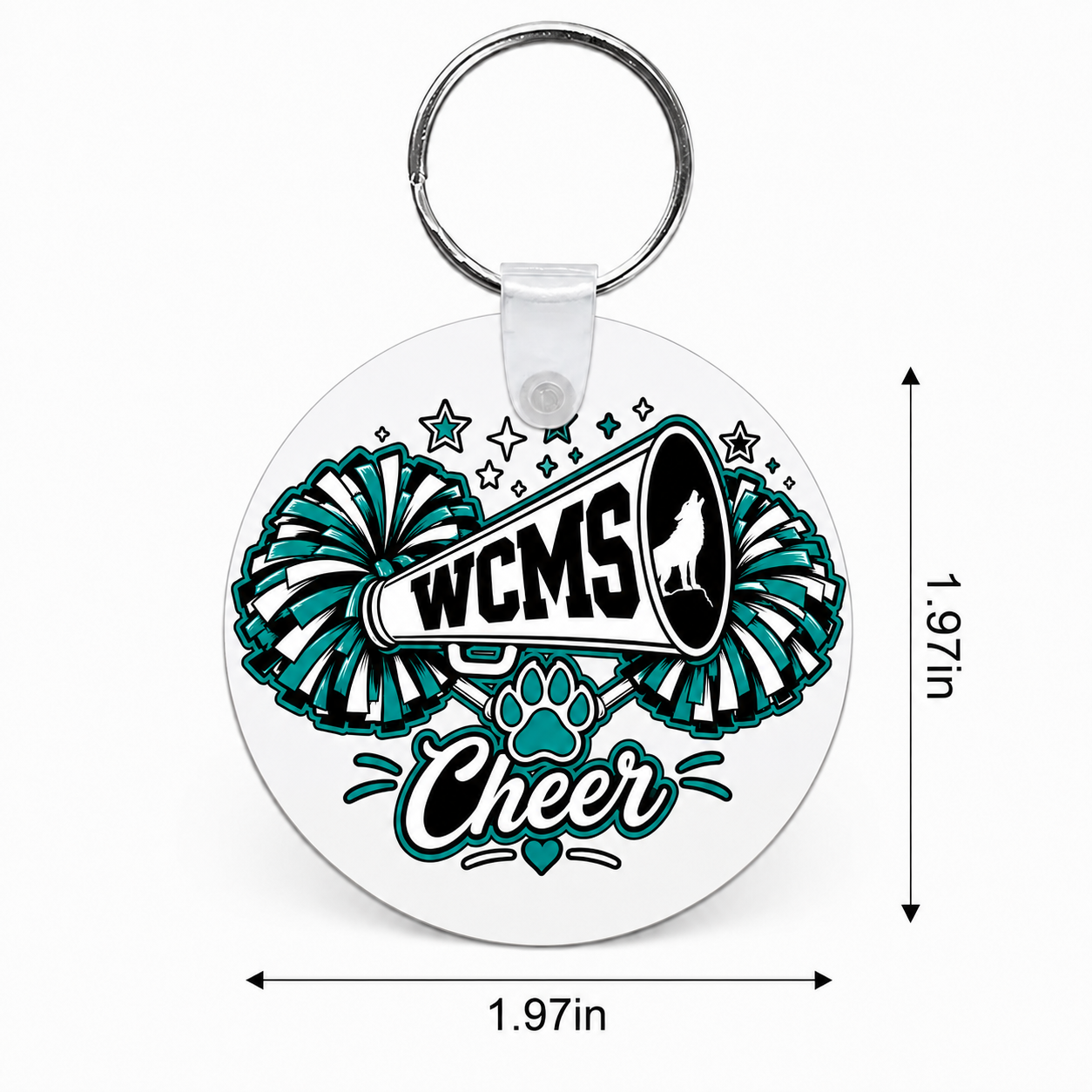 Wolves Cheer Custom Keychain
