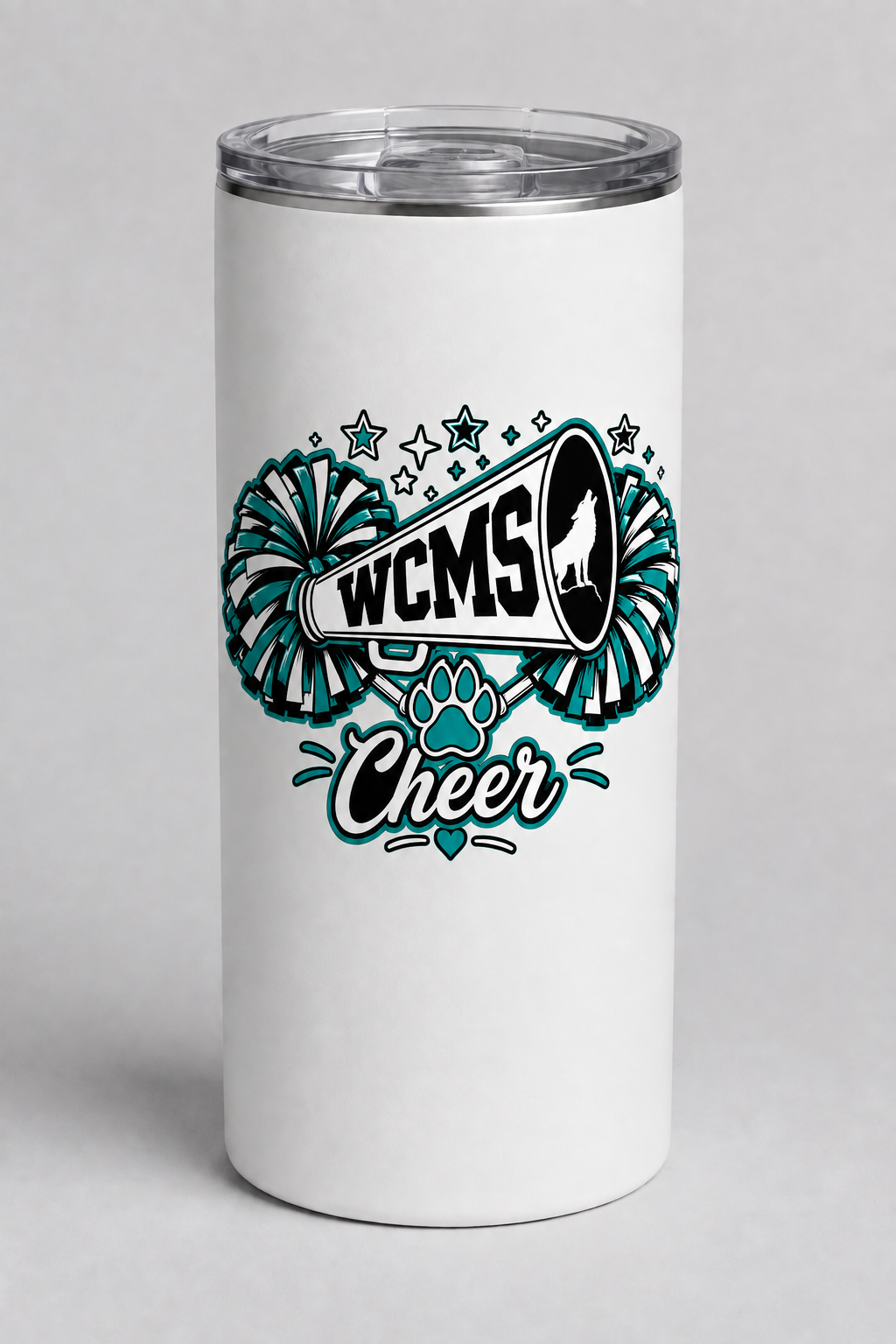 Wolves Cheer 20oz Skinny Tumbler