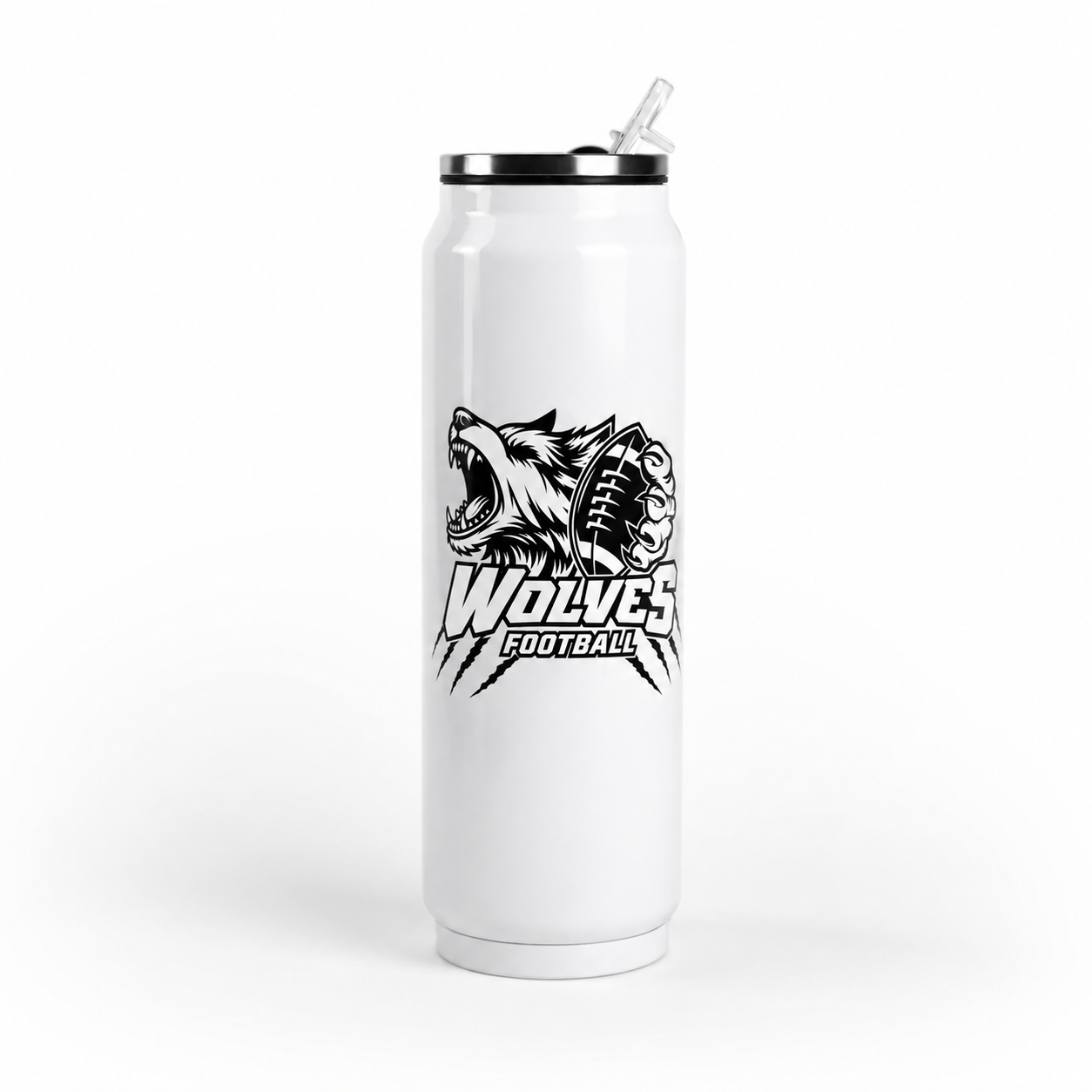 Wolves 17oz Metal Can Tumbler