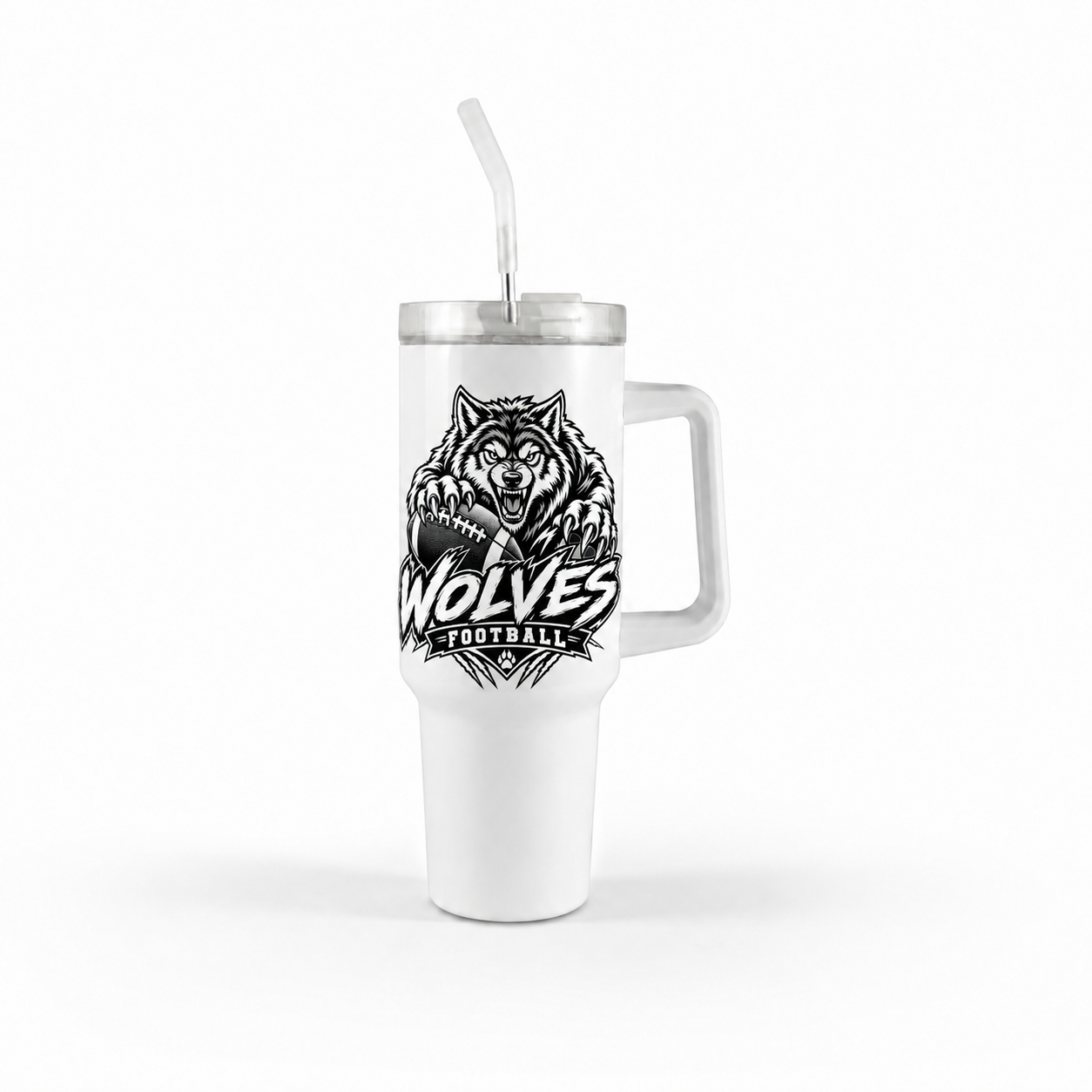 Wolves 40oz Tumbler w/ Handle