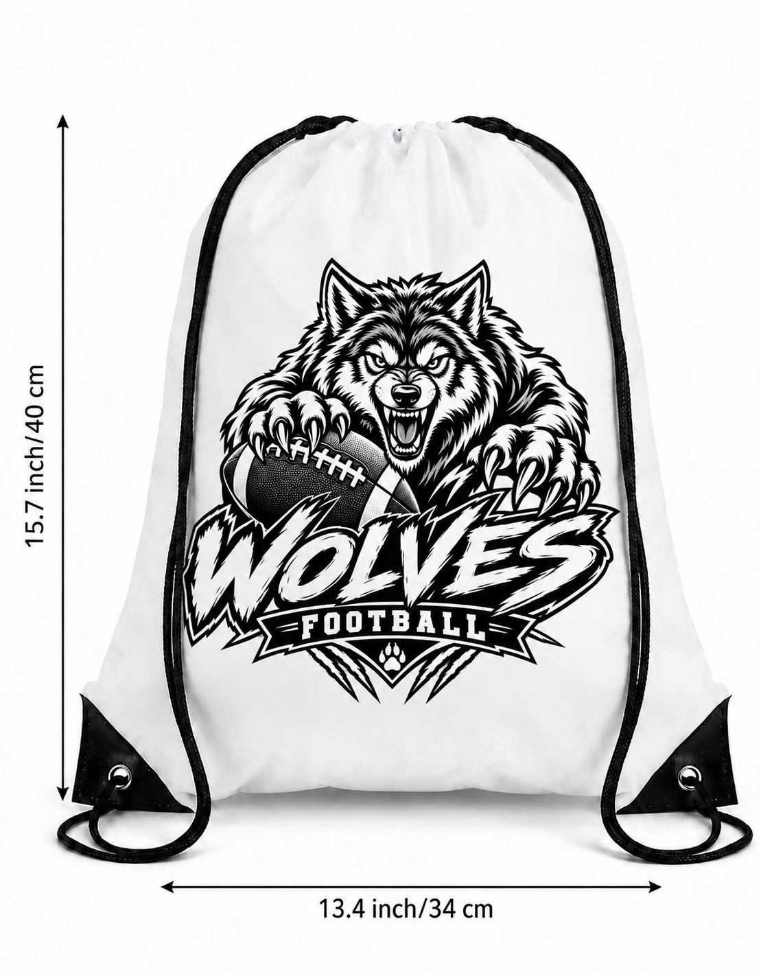 Wolves Drawstring Backpack