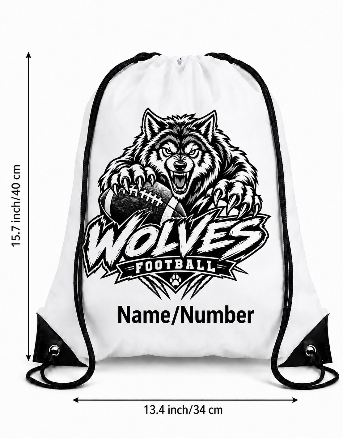 Wolves Drawstring Backpack