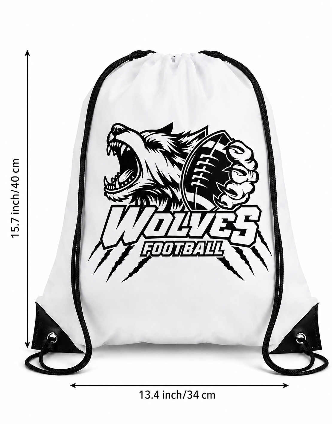 Wolves Drawstring Backpack