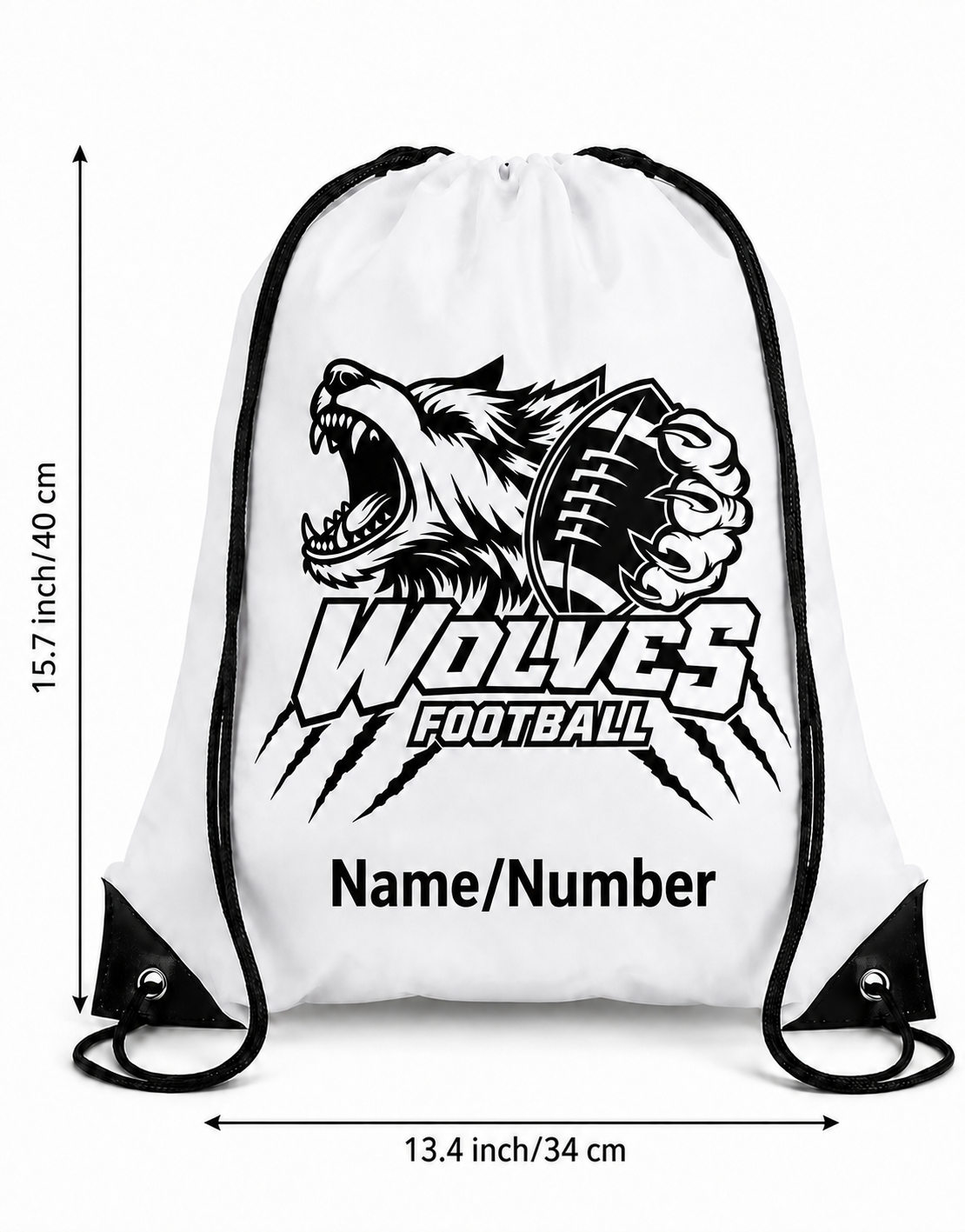 Wolves Drawstring Backpack