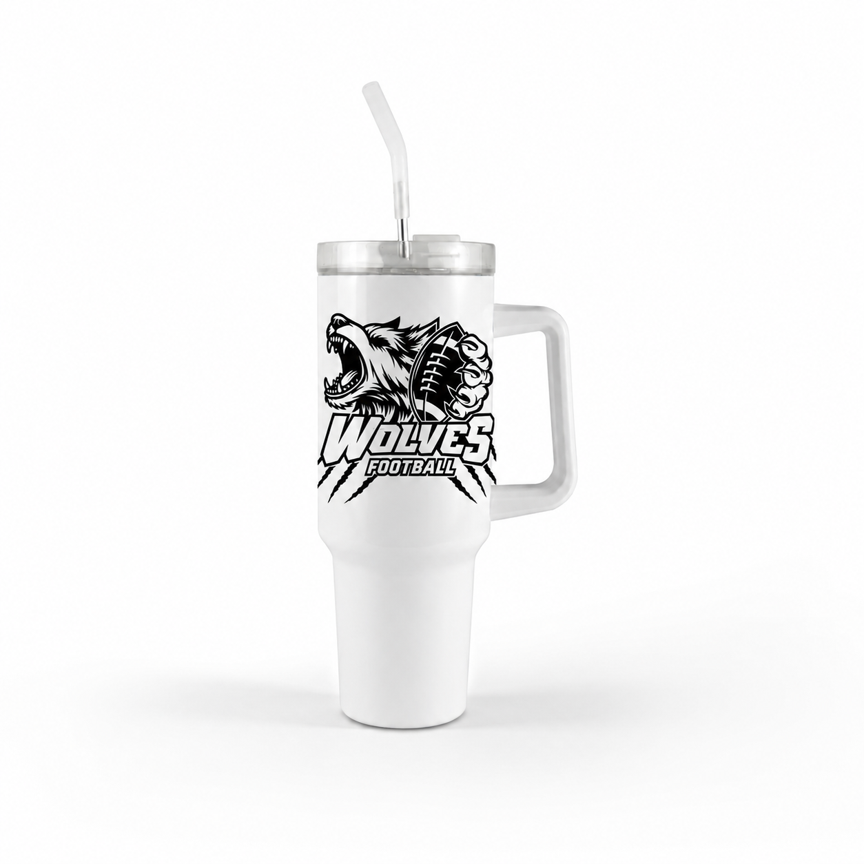 Wolves 40oz Tumbler w/ Handle