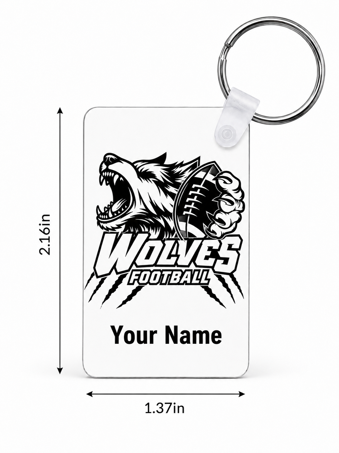 Wolves Custom Keychains
