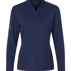 Women's Textured Stripe Quarter-Zip Pullover